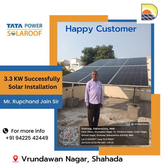 Dreamers World Solar Solutions Nandurbar, Dhule, Shahada Happy Customer