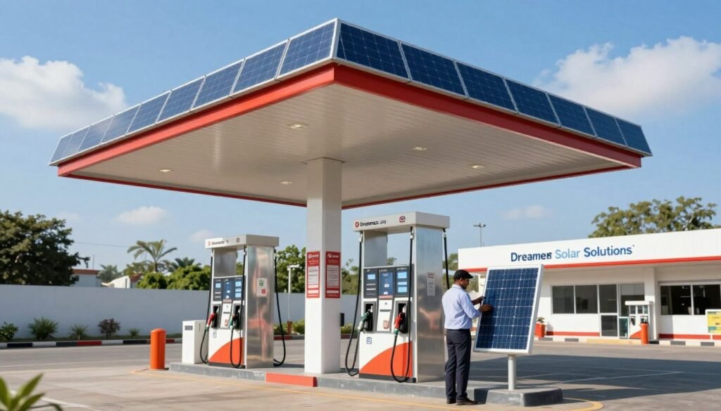 petrol pump solar installation petrol pump solar installation